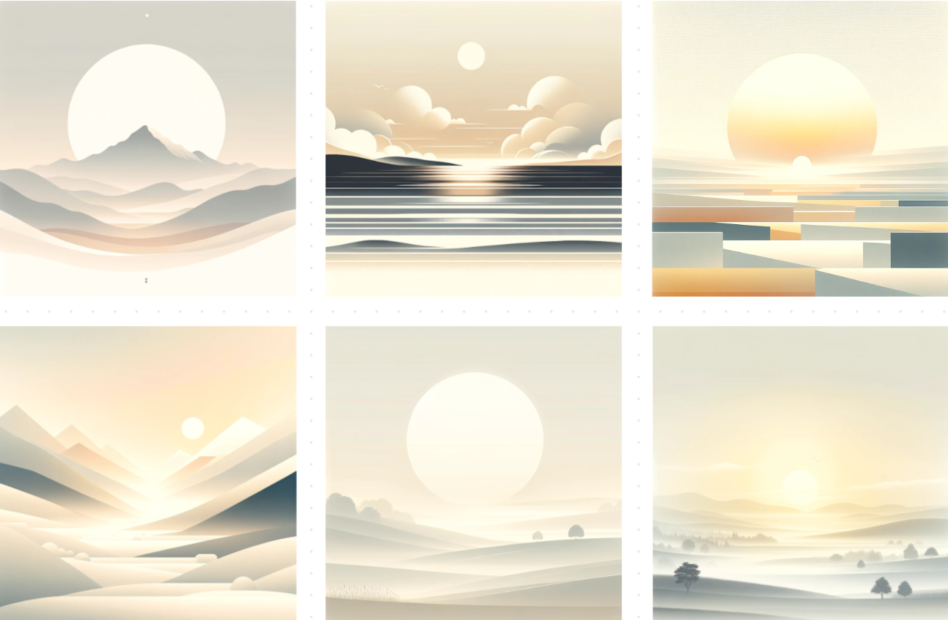 AI-generated wallpaper concepts in tTravel