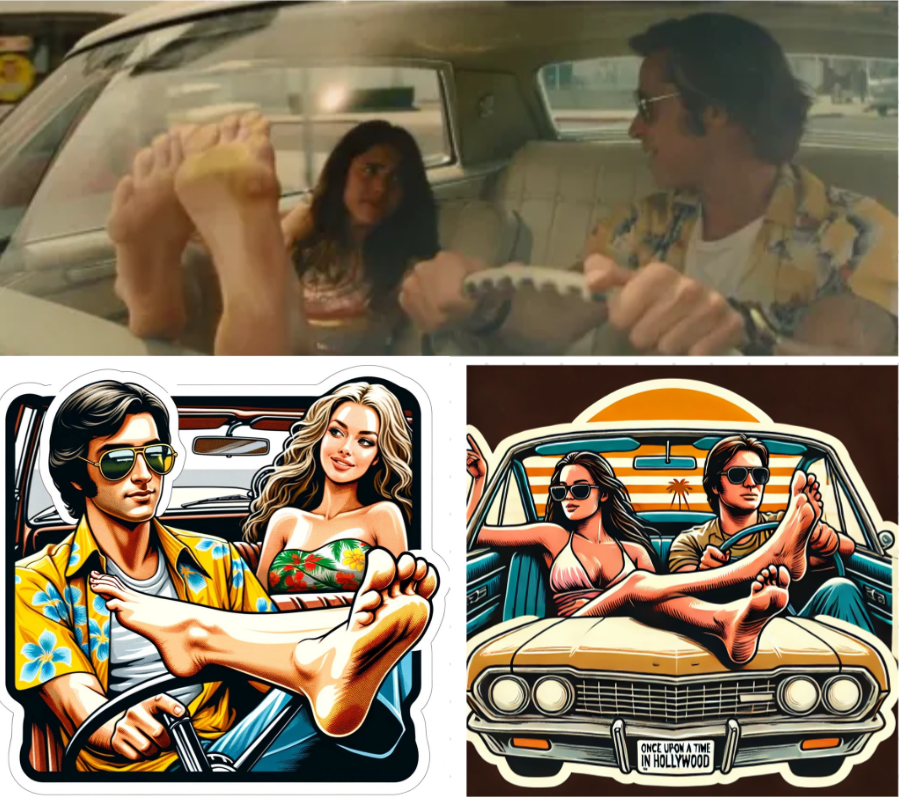Attempted sticker tribute to Tarantino