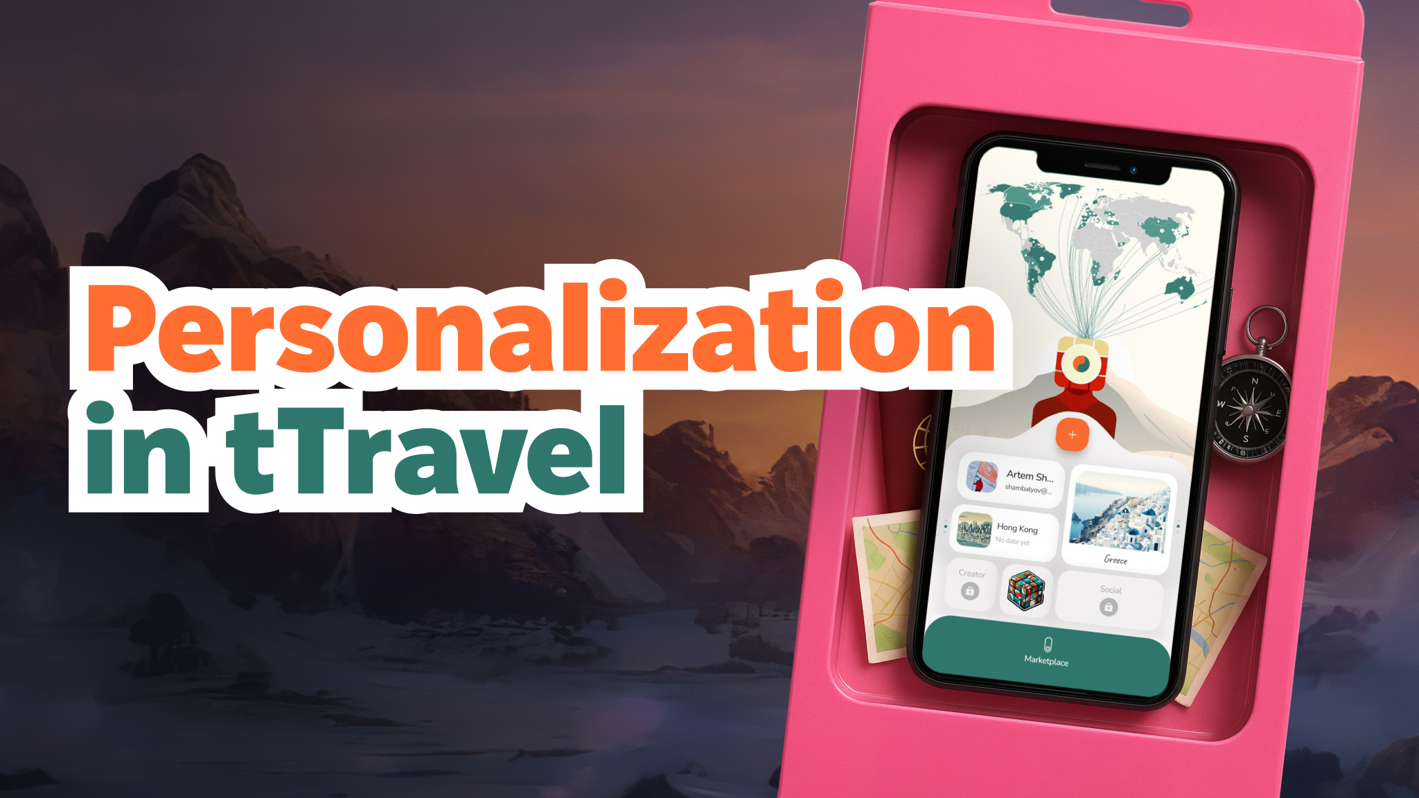 Personalized travel app experience in tTravel